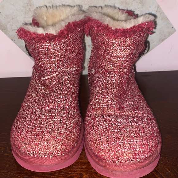 Ugg Australia Women's Mini Bailey Button Fancy Boots Size 7 - Picture 9 of 11